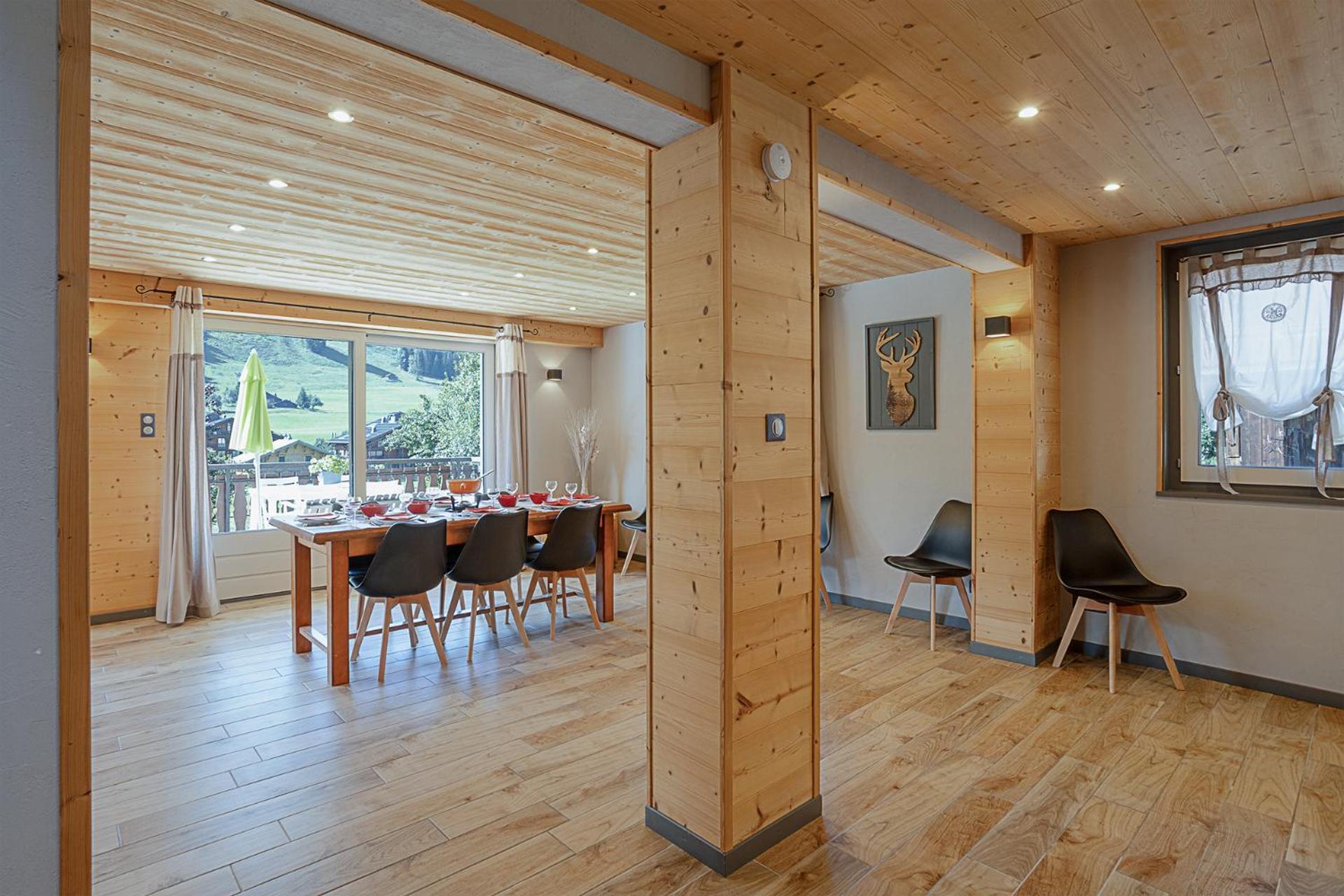 Chalet Les 4 Saisons - Ski, Parking Et Jardin Abondance Exterior foto