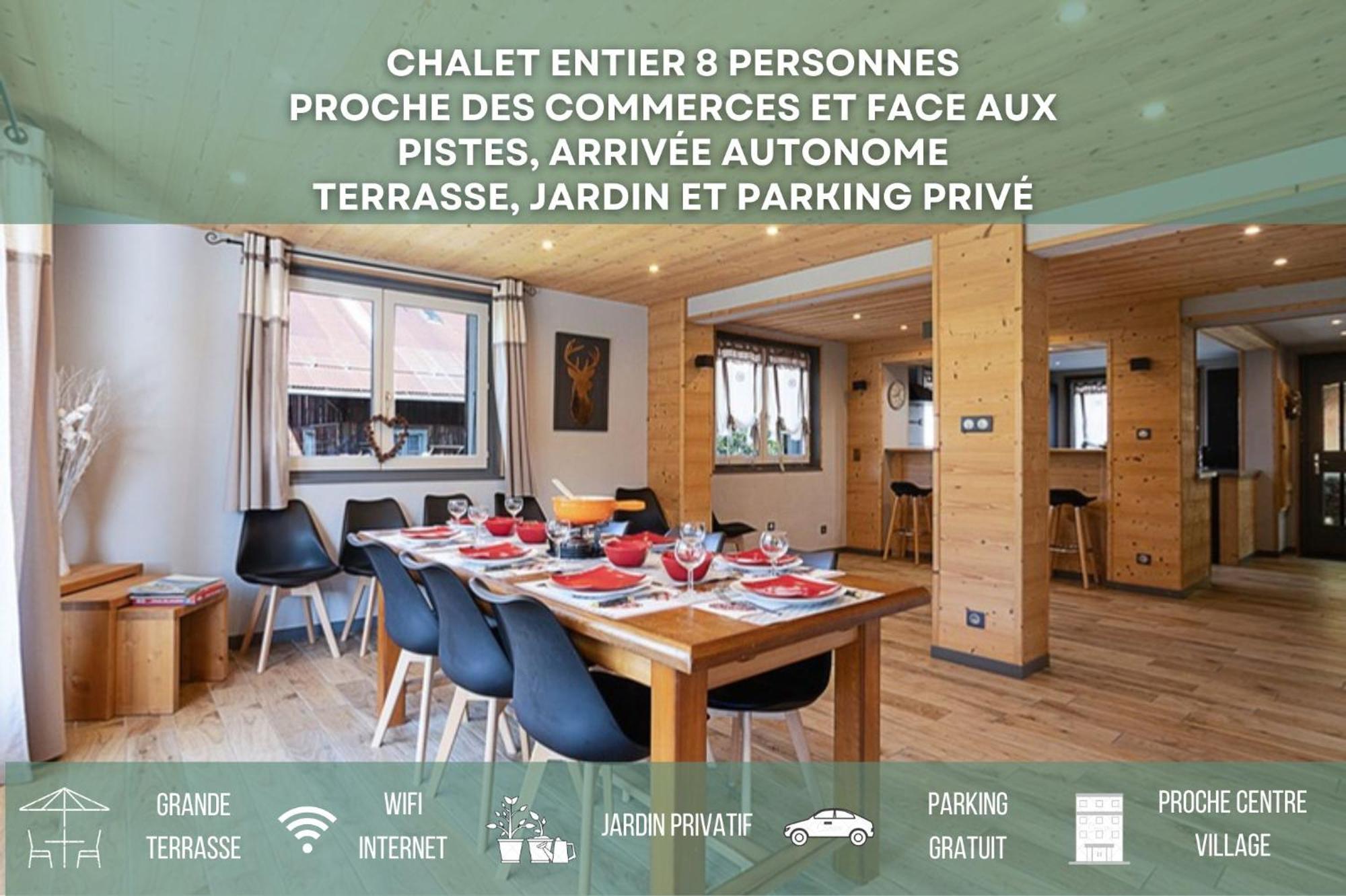 Chalet Les 4 Saisons - Ski, Parking Et Jardin Abondance Exterior foto